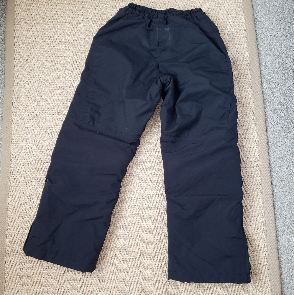 Lands End Squall black winter Snow pants sz 8s